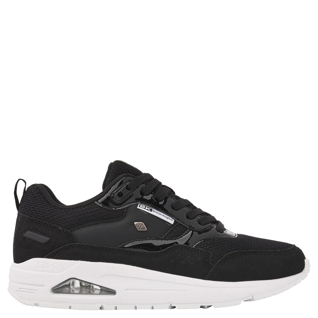 British Knights Lennox imitatieleren mesh sneakers met air - zwart/wit