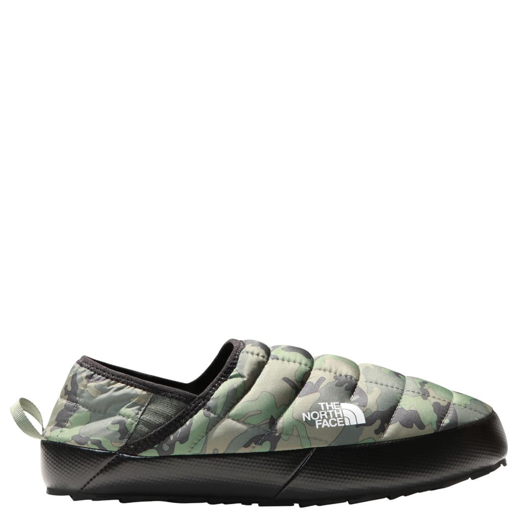 Groene heren The North Face Thermoball Traction pantoffels - camouflage van 100% polyester