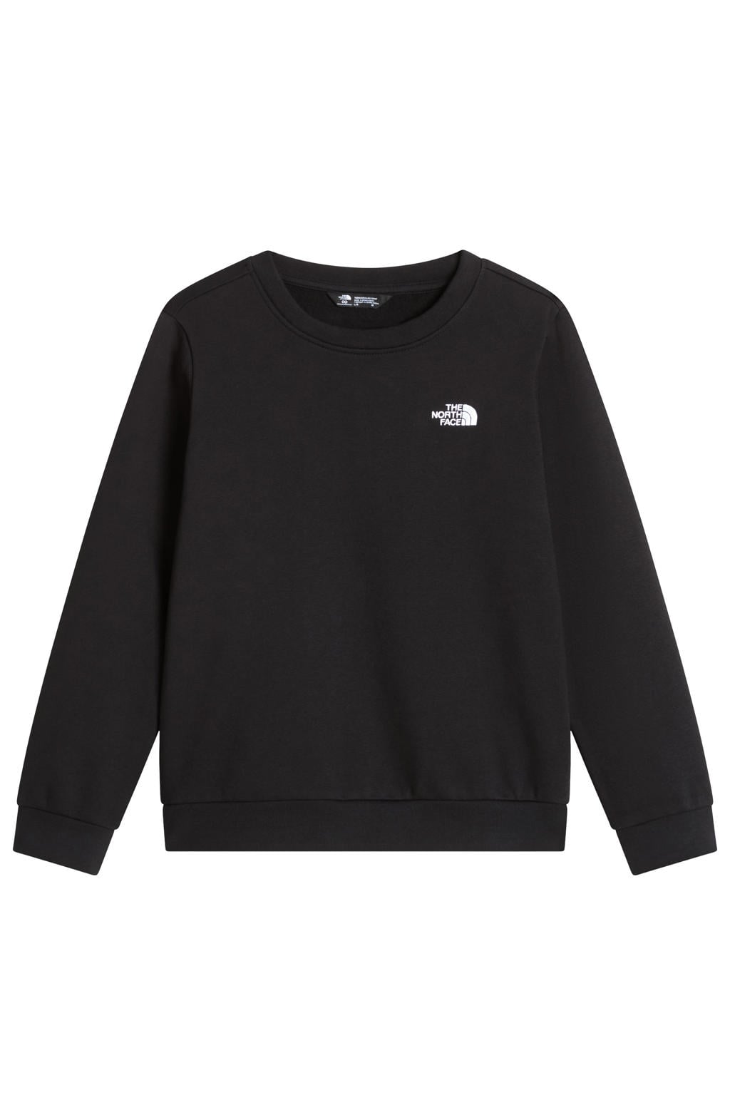 Zwarte jongens en meisjes The North Face Evolution Simple Dome sweater met effen, lange mouwen en ronde hals