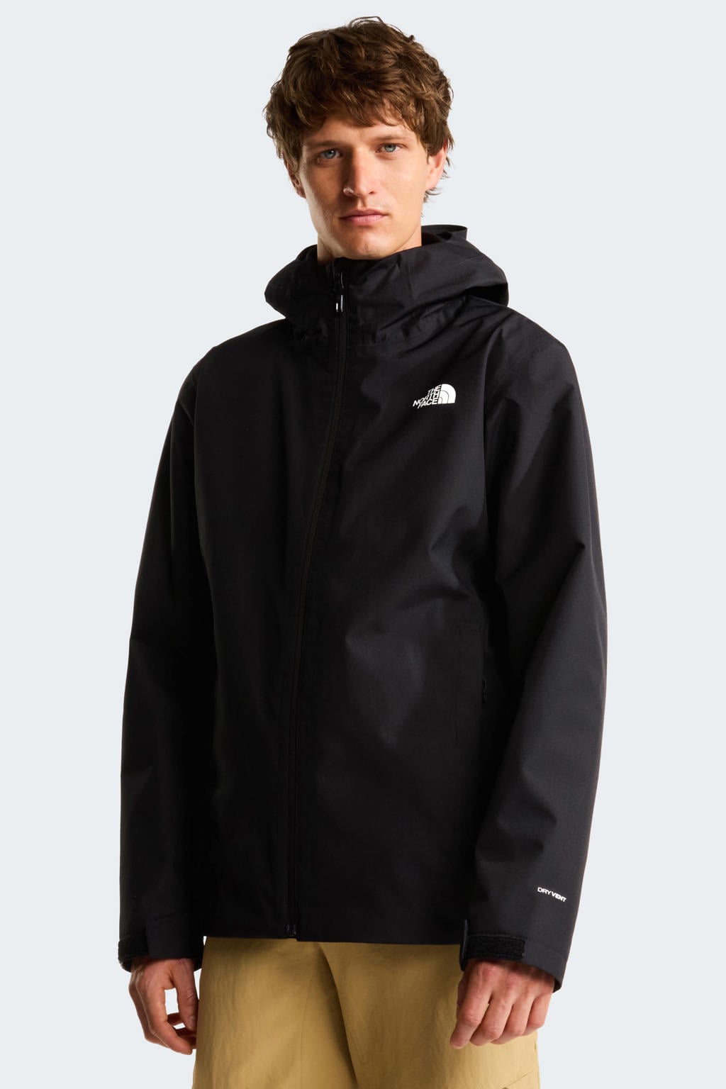 Zwarte heren The North Face Quest ono Triclimate jas van polyester met effen, lange mouwen en ritssluiting