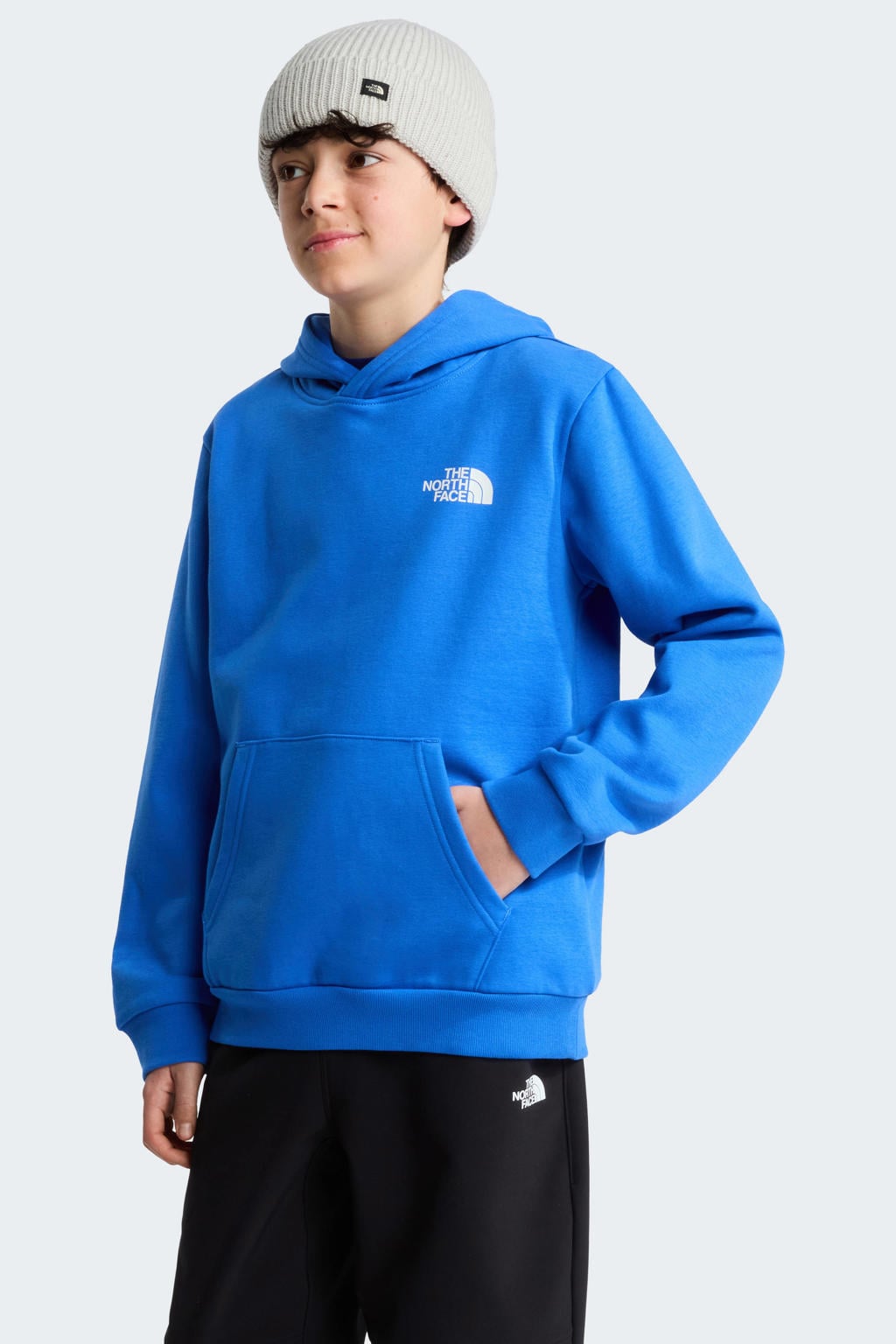 The North Face Evolution Box NSE sweater met backprint - blauw
