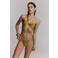 Refined Department niet-voorgevormde one shoulder bikinitop - olijfgroen