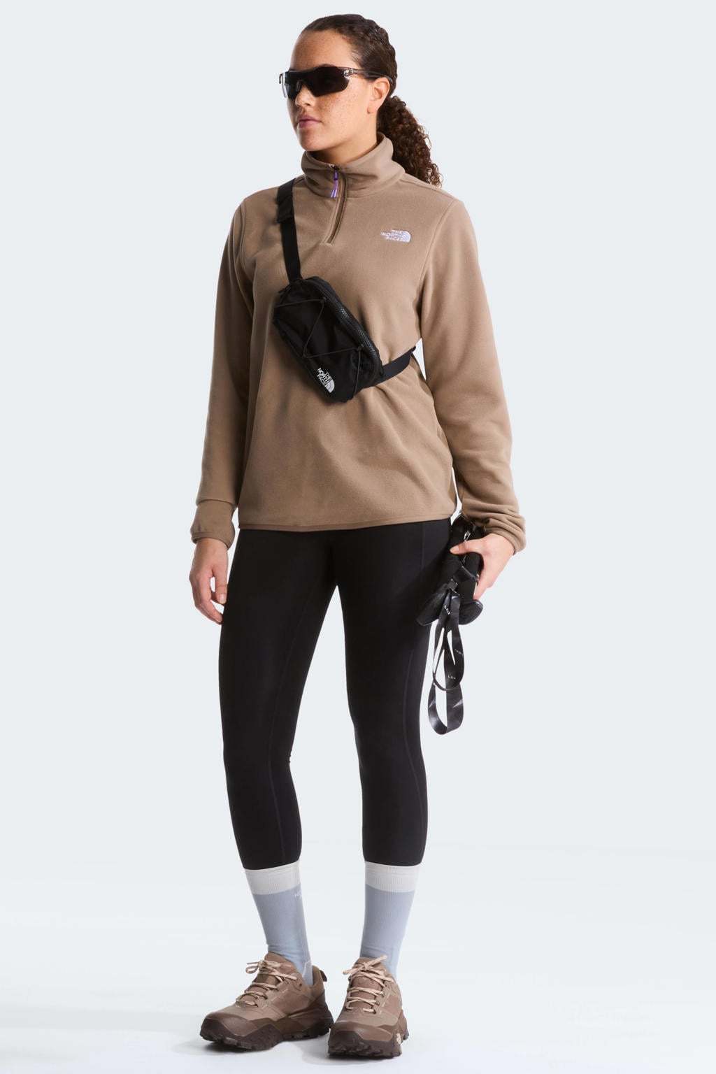 The North Face fleecetrui - lichtbruin
