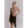 Refined Department pareo met franjes - bruin
