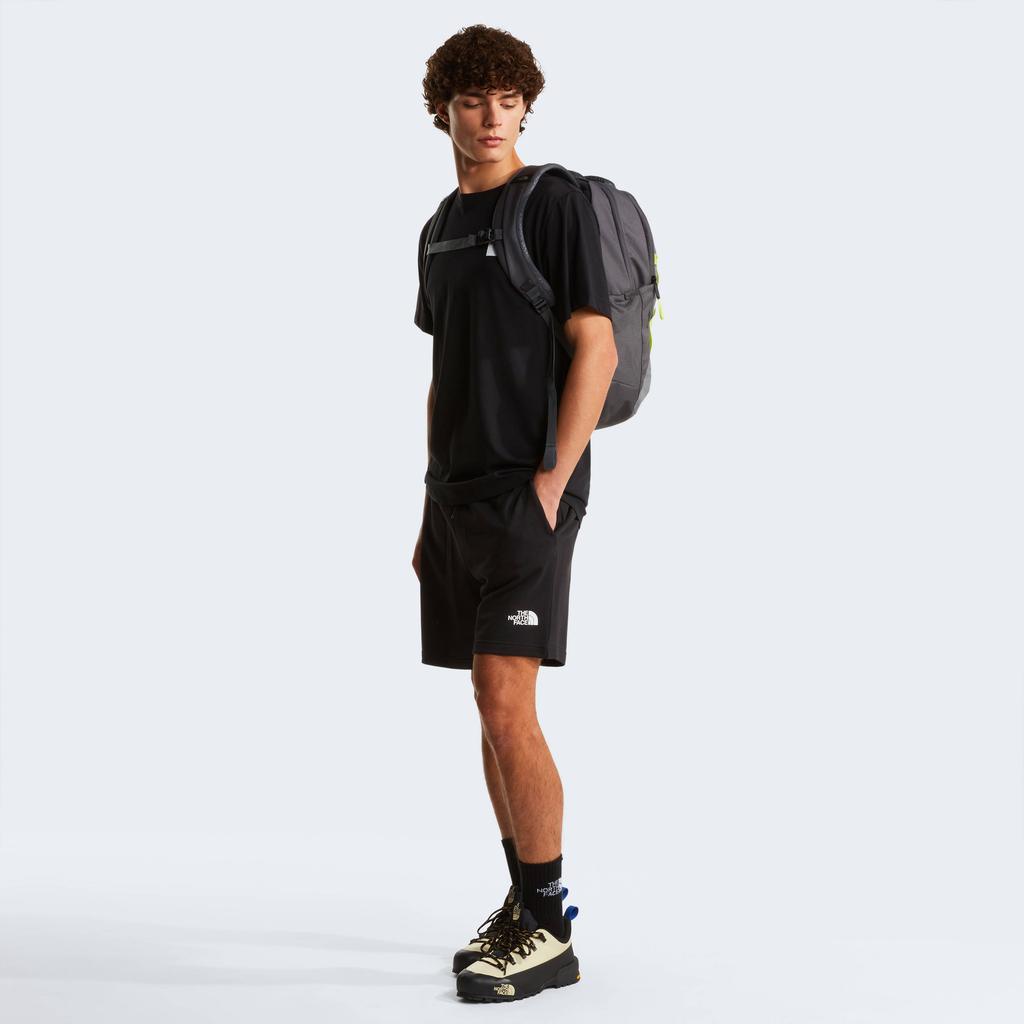 Zwarte heren The North Face regular fit T-shirt van katoen met logo dessin, korte mouwen en ronde hals