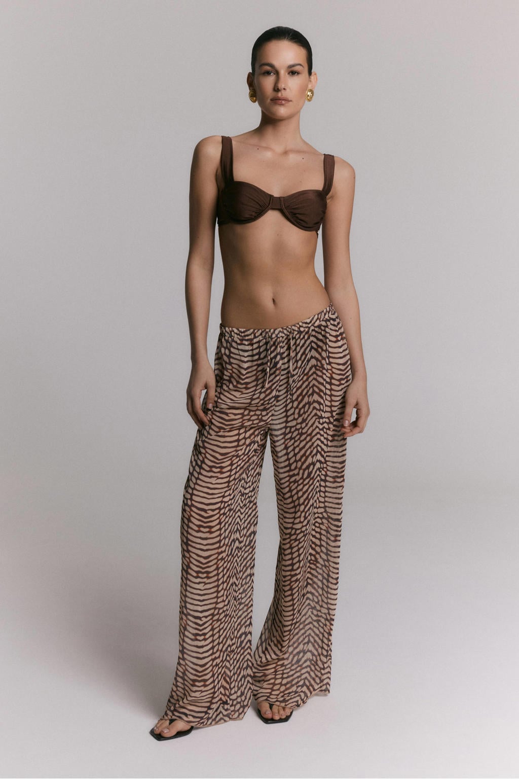 Refined Department strandbroek bruin/ecru