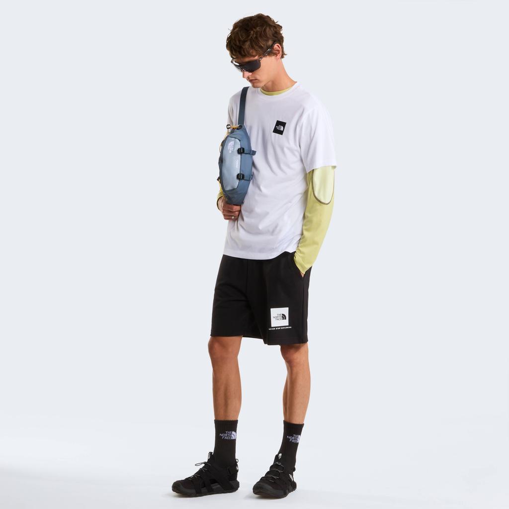 Witte heren The North Face regular fit T-shirt van katoen met logo dessin, korte mouwen en ronde hals