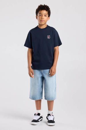 T-shirt met tekst - donkerblauw
