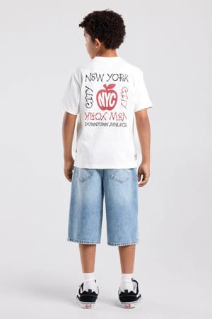 T-shirt met backprint - wit