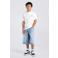 America Today T-shirt met backprint - wit