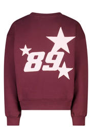 thumbnail: America Today sweater met backprint - donkerrood