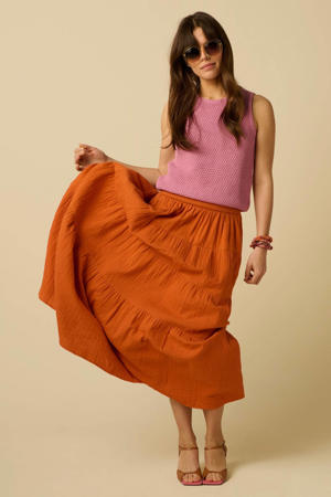 maxi rok - oranje