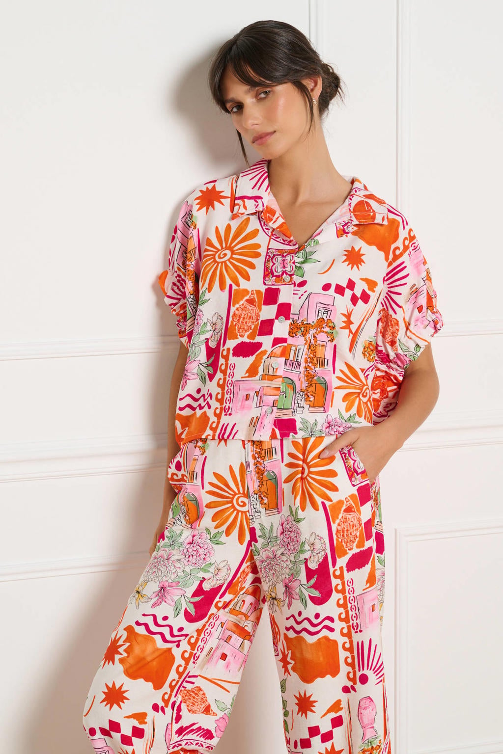 LOLALIZA blouse - oranje