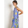 LOLALIZA gestreepte top met split - blauw