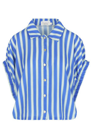gestreepte blouse - blauw