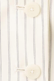 thumbnail: Mango gilet met open rug en krijtstreep - ecru