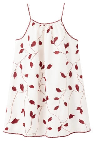 zomerjurk met print - ecru