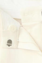 thumbnail: Mango viscose straight leg bermuda short met linnen - ecru