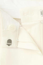 thumbnail: Mango viscose straight leg bermuda short met linnen - ecru