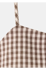 thumbnail: Mango geruite top - bruin