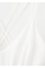 thumbnail: Mango viscose midi zomerjurk - wit