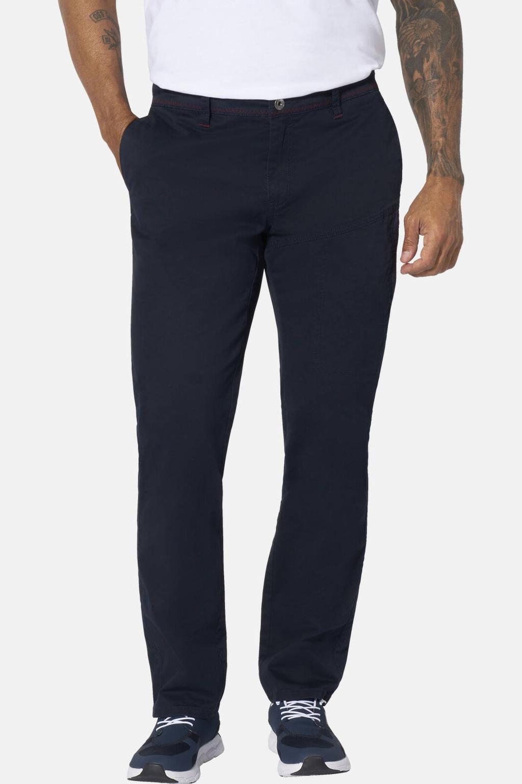Jan Vanderstorm regular fit broek Plus Size +FIT Collectie - donkerblauw