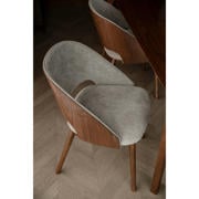 thumbnail: Dutchbone  Velore Eetkamerstoel Walnoot/ Beige