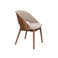 Dutchbone  Velore Eetkamerstoel Walnoot/ Beige