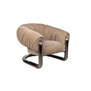 Marly Fauteuil Bruin/Chroom