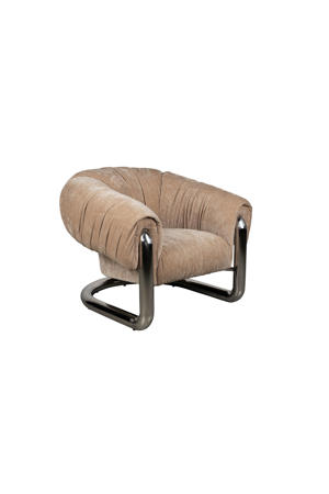 Marly Fauteuil Bruin/Chroom