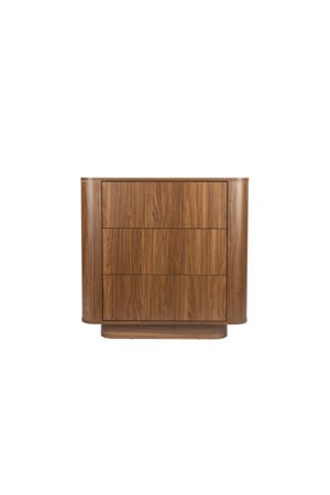 Almira Ladekast Hout/ Marmerlook Walnootkleur