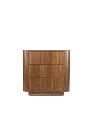  Almira Ladekast Hout/ Marmerlook Walnootkleur