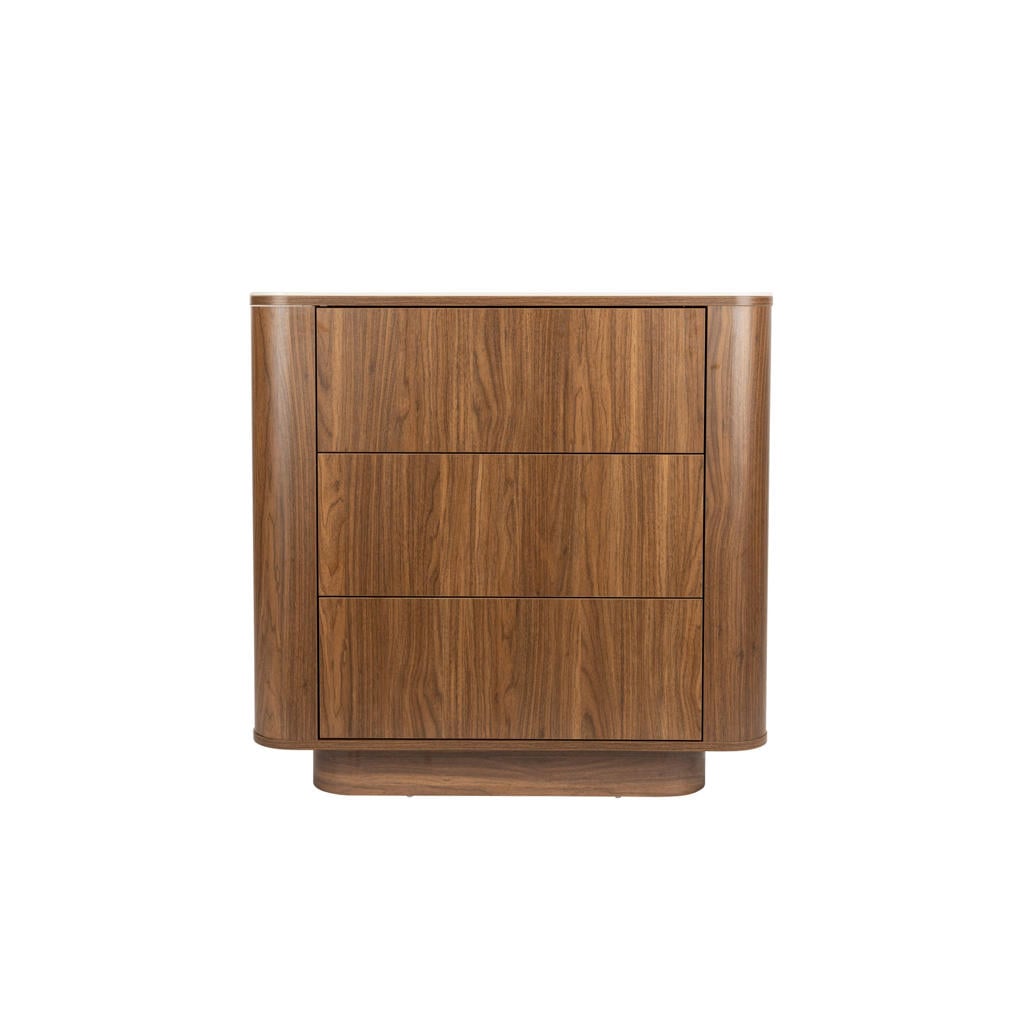 Housecraft Living Almira Ladekast Hout/ Marmerlook Walnootkleur
