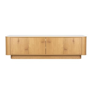 Almira Dressoir Laag 180 cm Hout/ Marmerlook Naturel