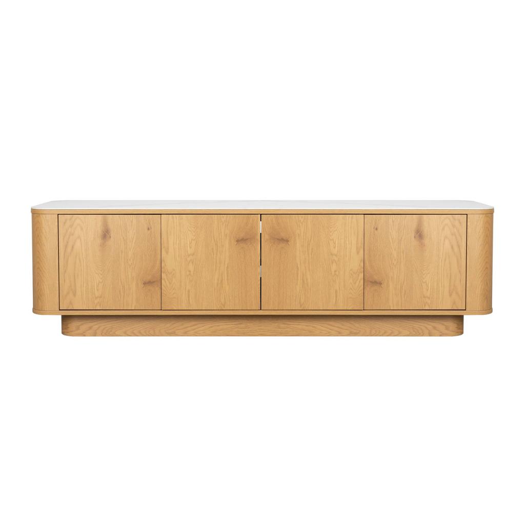 Housecraft Living Almira Dressoir Laag 180 cm Hout/ Marmerlook Naturel