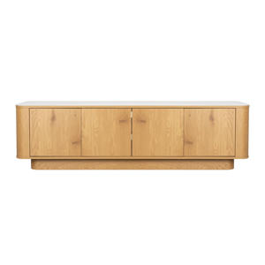 Almira Dressoir Laag 180 cm Hout/ Marmerlook Naturel