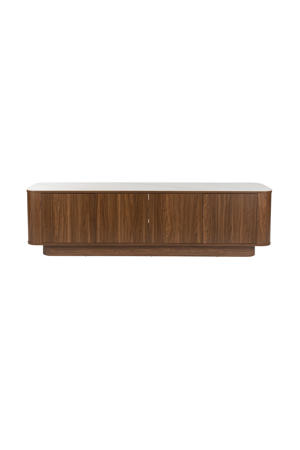  Almira Dressoir Hoog 180 cm Hout/ Marmerlook Walnootkleur