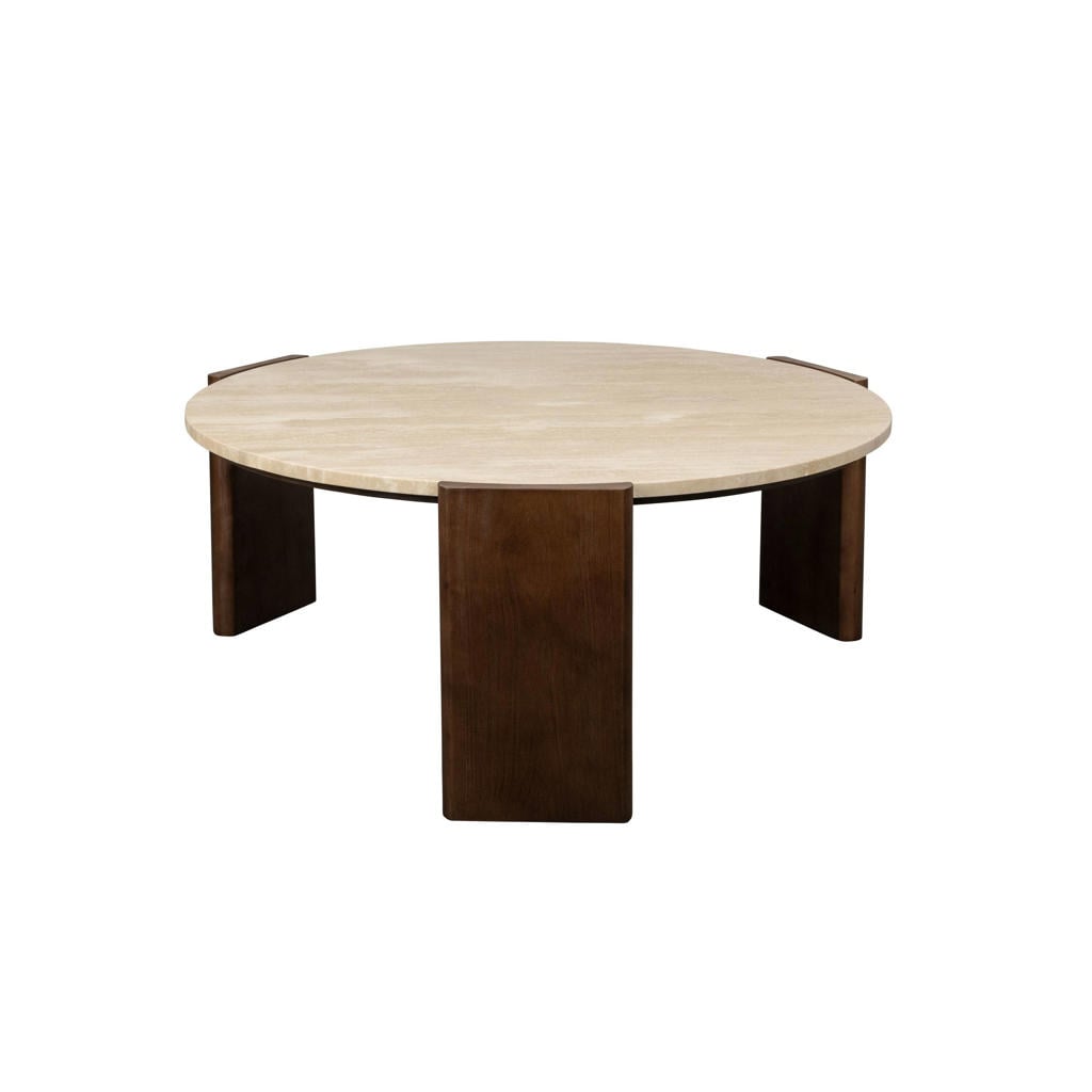Dutchbone Valcour Salontafel Rond Bruin