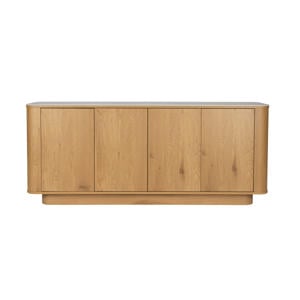 Almira Dressoir Hoog 180 cm Hout/ Marmerlook Naturel