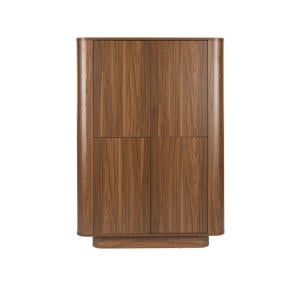 Almira Kast Hout/ Marmerlook Walnootkleur
