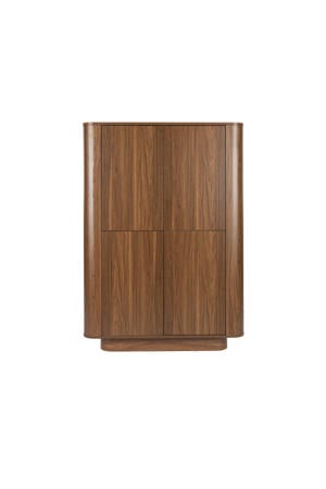 Almira Kast Hout/ Marmerlook Walnootkleur