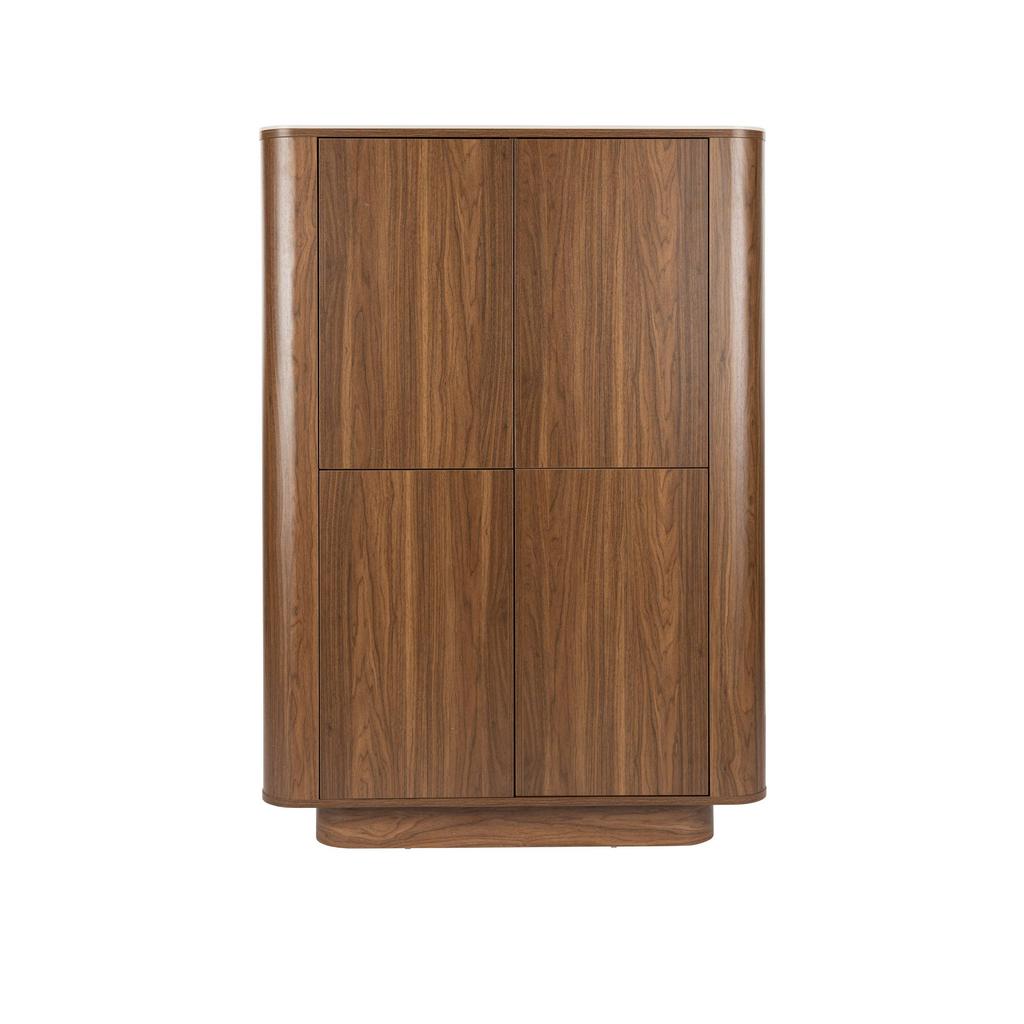 Housecraft Living Almira Kast Hout/ Marmerlook Walnootkleur
