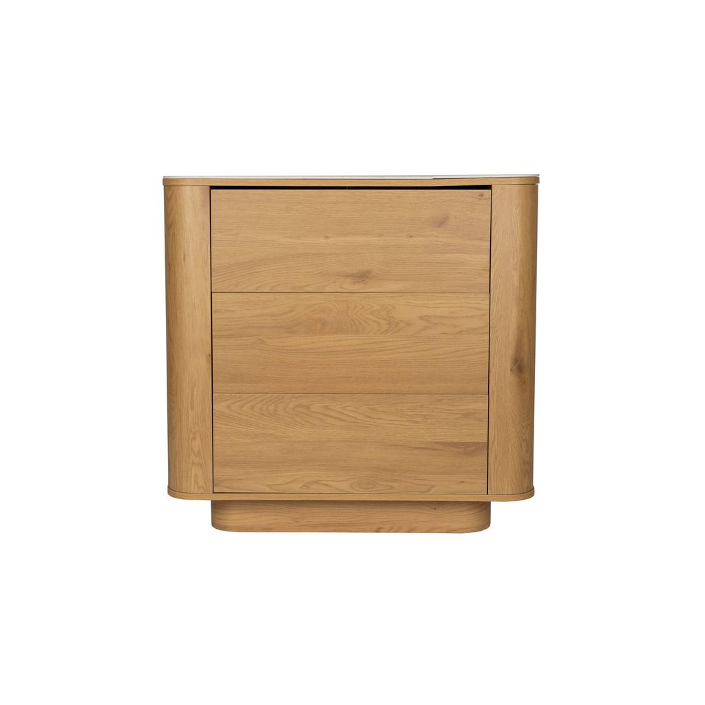 Housecraft Living Almira Ladekast Hout/ Marmerlook Naturel