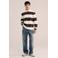 WE Fashion relaxed fit gestreepte polo - bruin