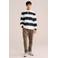 WE Fashion relaxed fit gestreepte polo - blauw