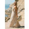 Bolina Island maxi zomerjurk met zebraprint - beige