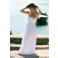 Bolina Island strapless maxijurk met smockwerk - wit