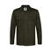 Profuomo relaxed fit overshirt met wol - donkergroen