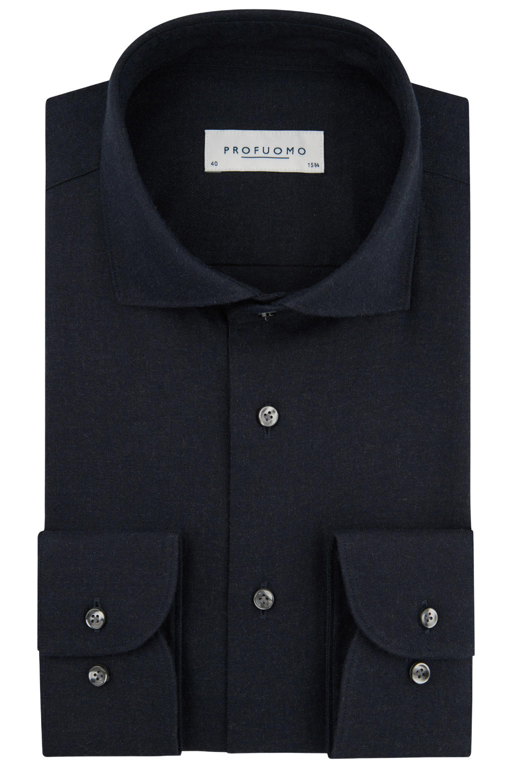 Profuomo CUTAWAY SF slim fit twill overhemd - donkerblauw