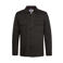Profuomo relaxed fit overshirt met wol - donkerbruin